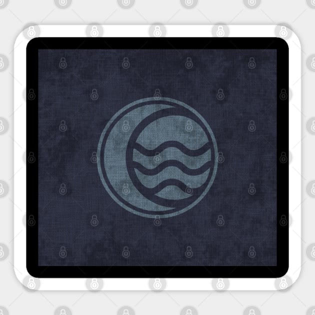 Atla Tapestry 4 - Flag of the Water Tribe (North) Sticker by Cleobule